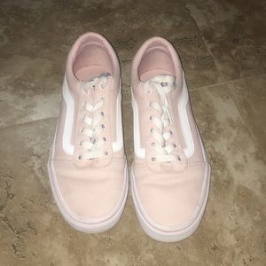 Light pink old skool vans